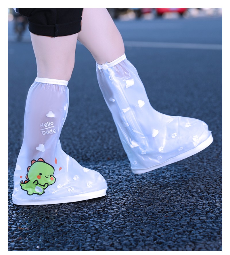 雨鞋套儿童雨鞋套防水防滑男童女童小学生雨天防雨脚套高筒下雨防水鞋