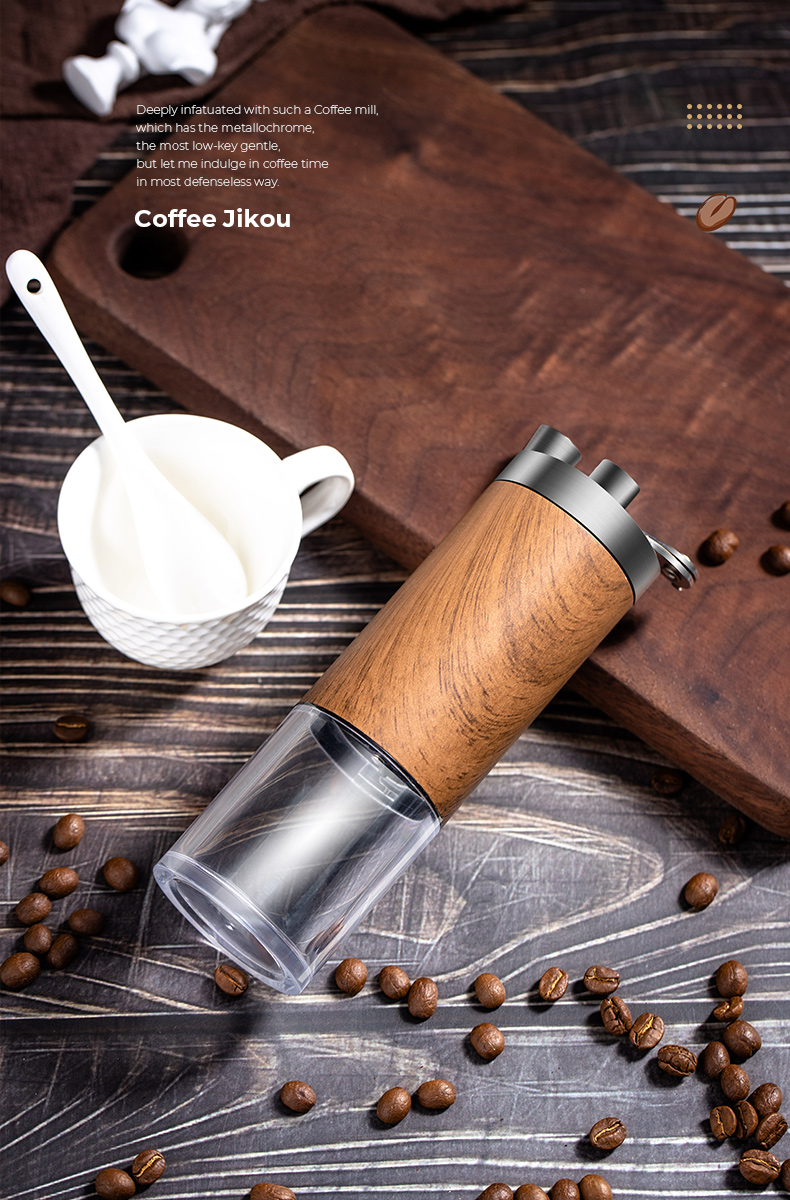 轻奢新品高端手动磨豆机手摇咖啡豆研磨器家用咖啡机小型磨粉机磨咖啡