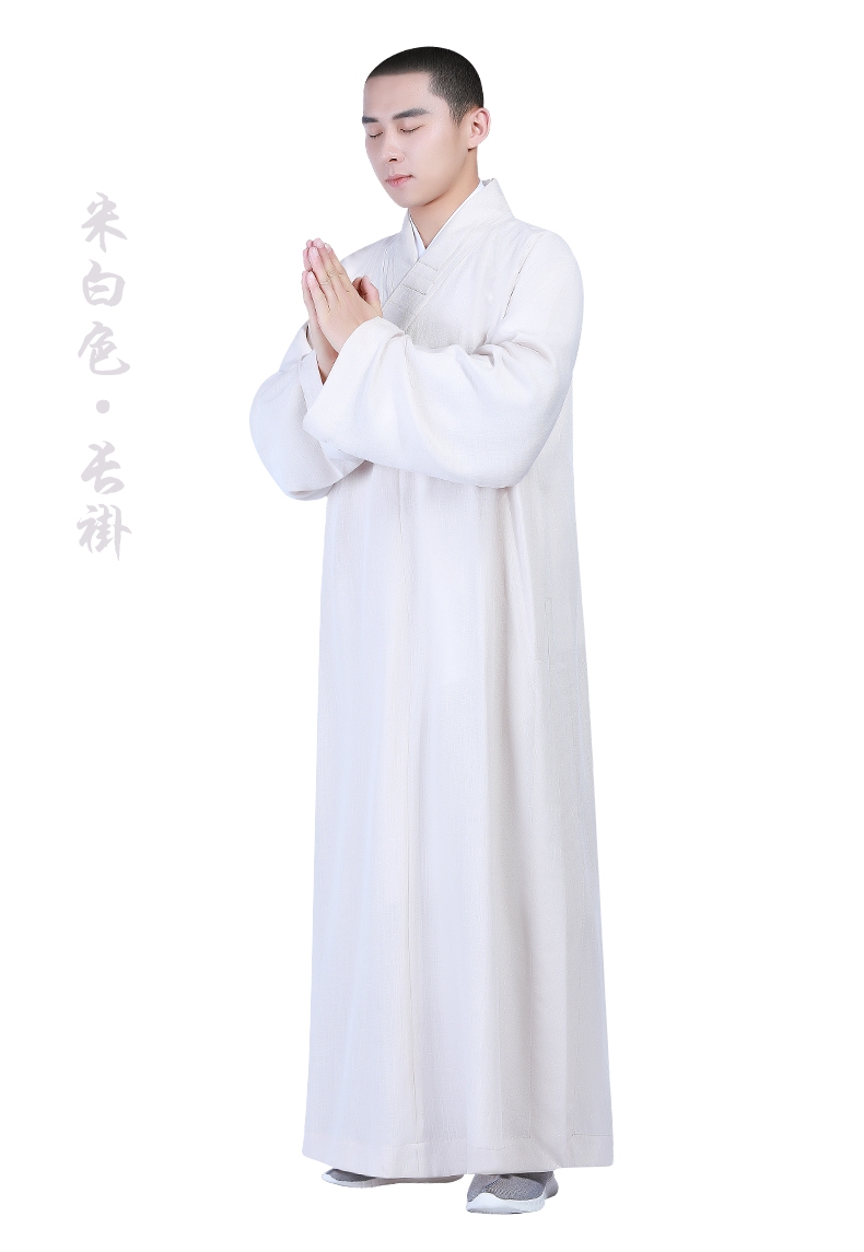 褂短褂套装和尚服装僧袍僧衣小褂僧装长褂米白色短褂七分袖身高178180