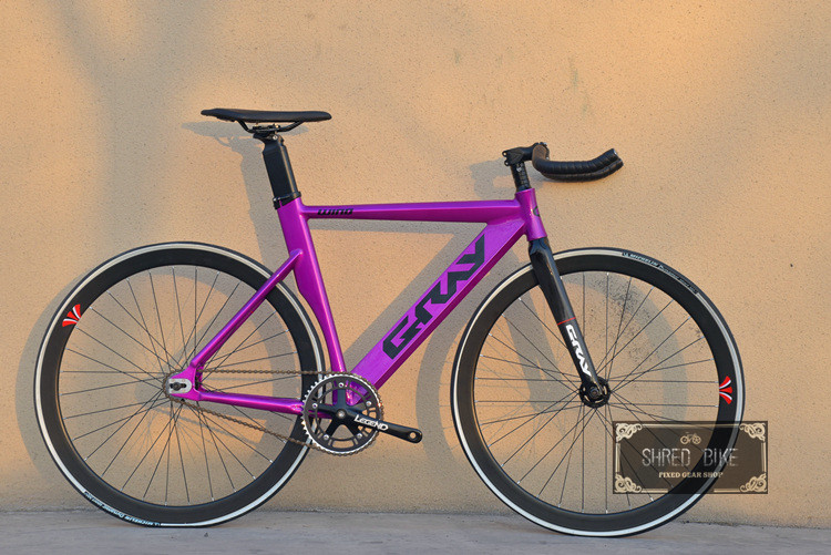 【闪电直发】格雷死飞gray肌肉竞速超轻倒骑自行车变色龙破风男女学生