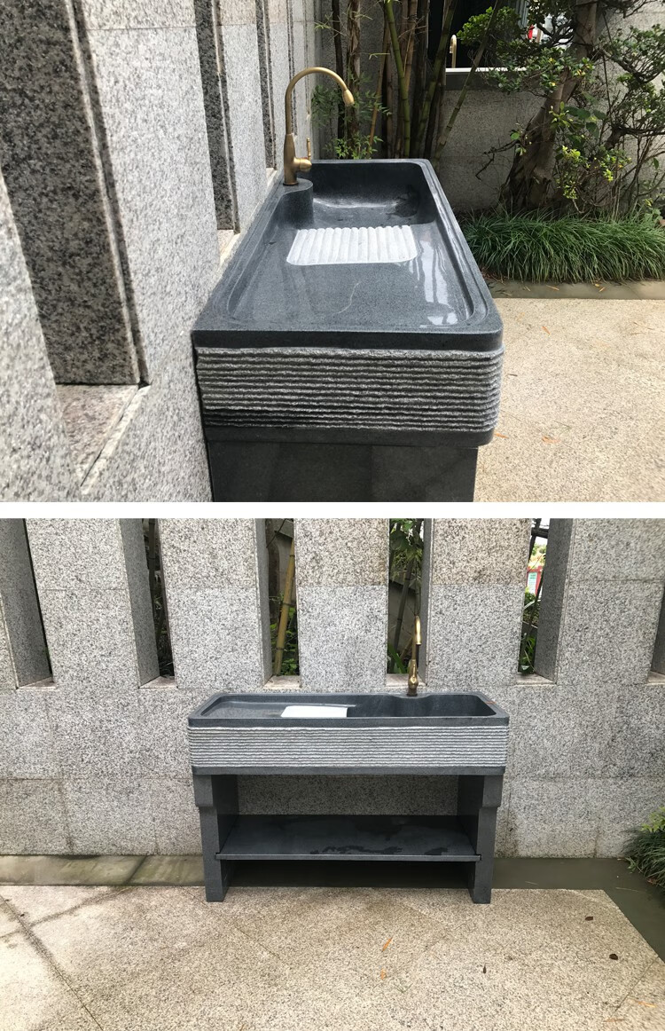 冠洛诗 室外洗手盆户外洗手盆户外洗手台室外水池大理石洗衣池阳台