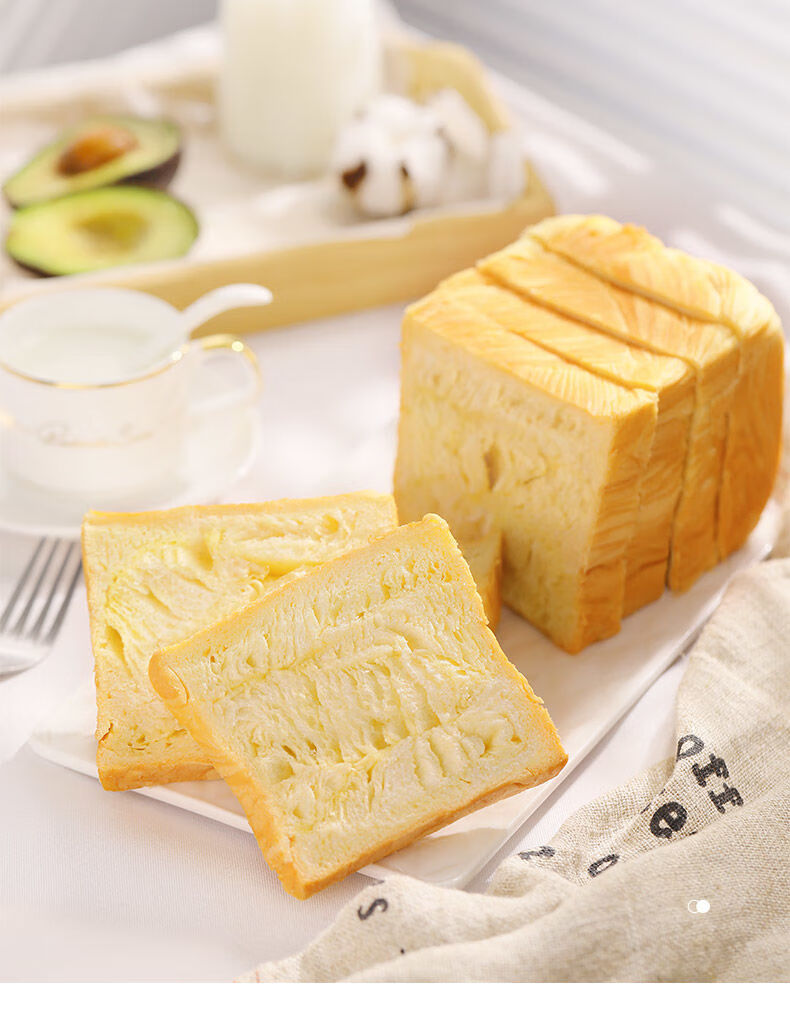 惠优奶吐司切片手撕面包零食小吃早餐面包片三明治食品奶切片吐司10片