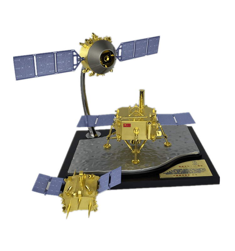 嫦娥五號模型 嫦娥四號探月衛星模型 嫦娥衛星玉兔號月球車航天探測器