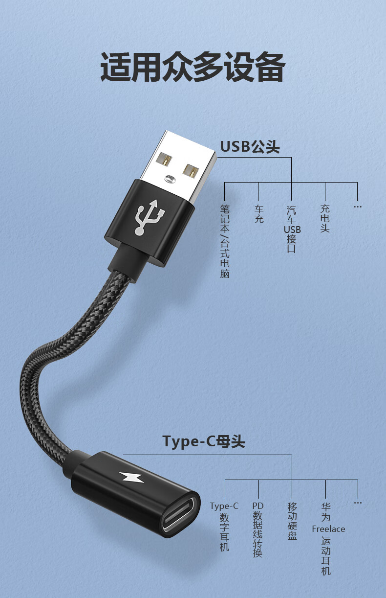 奧蘭尼蘋果耳機轉接頭插電腦華為小米手機typec耳機轉接線筆記本臺式