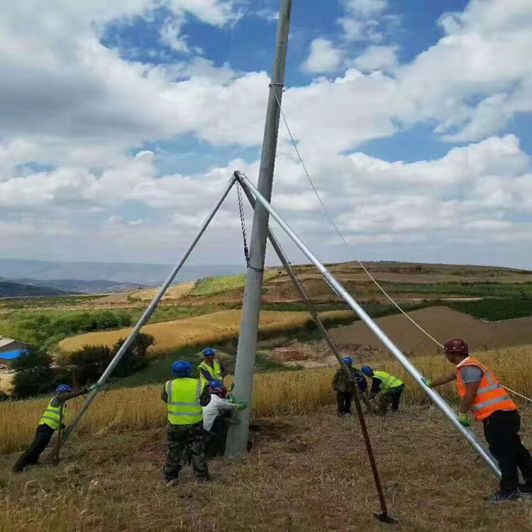 通信杆铝合金立杆机电力三角立杆神器人字抱杆水泥立电杆工具扒杆配件