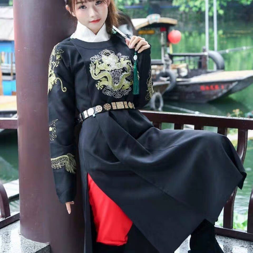 飞鱼服腰带 汉服配饰圆领袍腰带革带明制革带可配贴里飞鱼服腰带男可