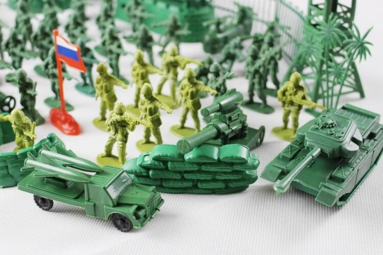 小兵人大战玩具二战经典兵人大套装打仗军事沙盘玩具士兵怀旧小兵人