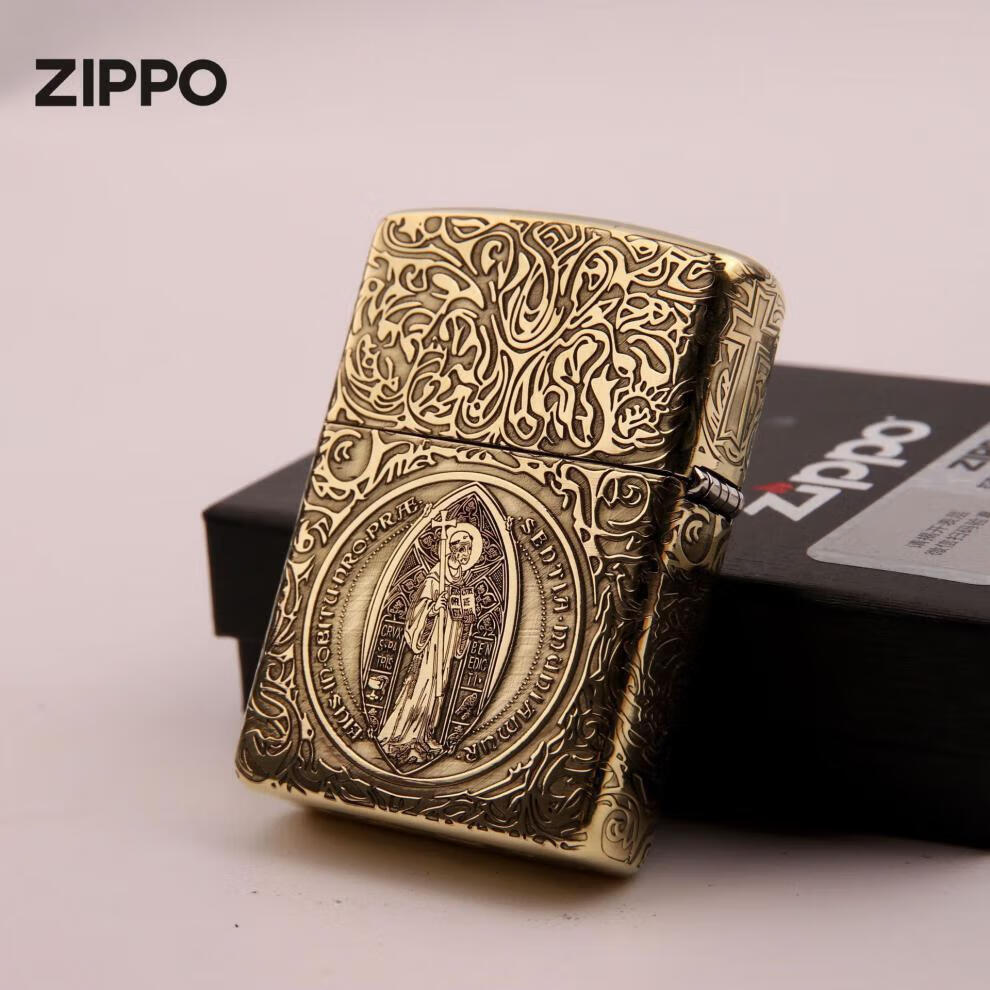 zippo之宝煤油打火机 深雕盔甲防风 送礼佳品收藏 康斯坦丁常规款 2-9