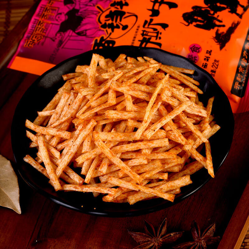 京喜好货香铛铛手撕牛肉味辣条新林爱情公寓90后童年怀旧小零食批发三