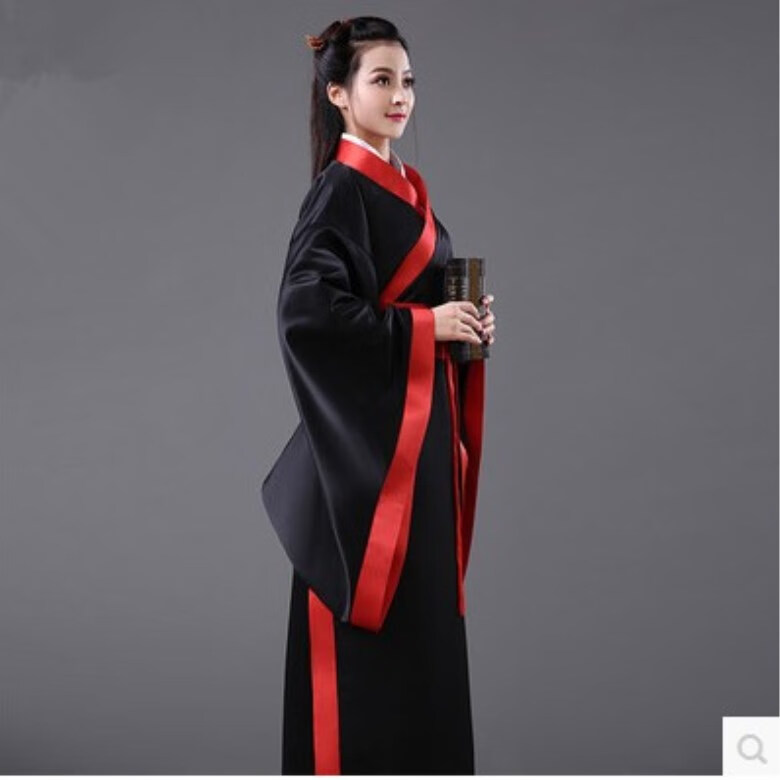 沐悠羽古装老师演出服古典汉服仙女襦裙影视侠客毕业礼服祭祀服红色