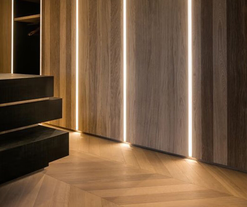 电opudg线条灯照明led线性灯嵌入式暗装线条灯灯条形明装线形灯铝槽