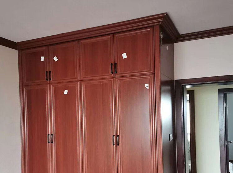 客厅卧室吊顶衣柜顶角线帽头实木木线条天花板阴角线装饰条石膏线 黑