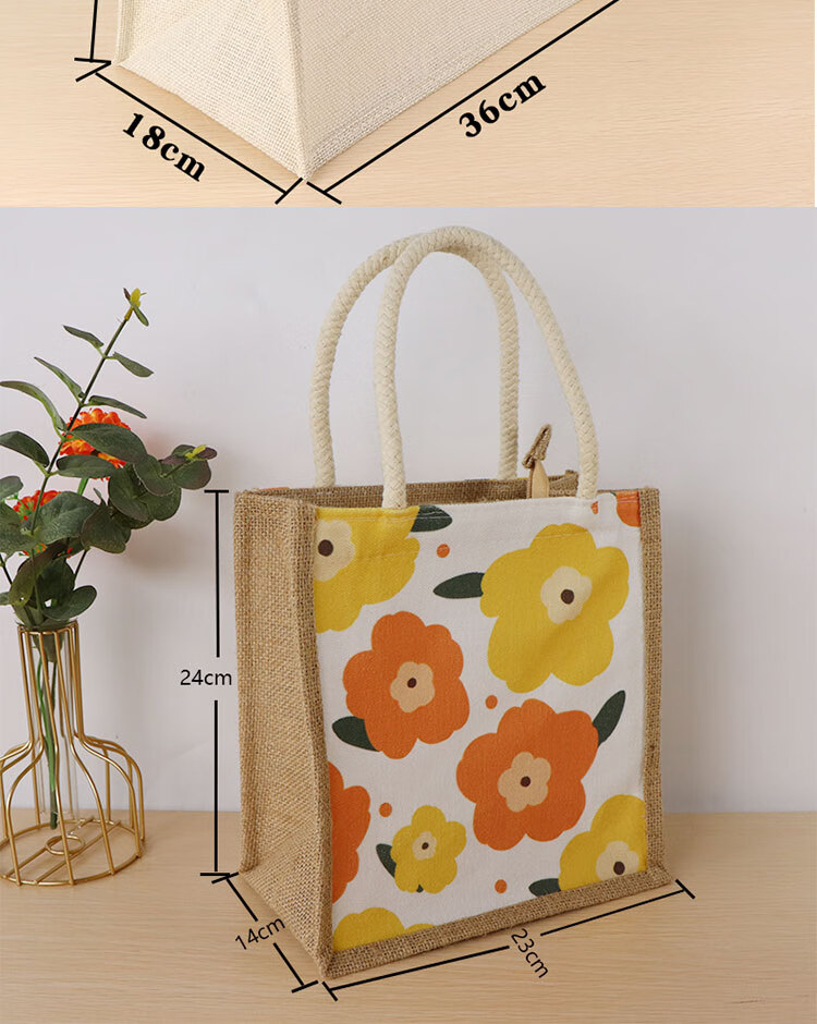 oimg无印同款麻布袋定制环保新品亚麻袋包包粗帆布单肩文艺棉麻手提包