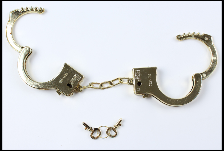 假手铐儿童玩具手铐道具 舞台剧组演戏道具儿童过家家道具塑料玩具