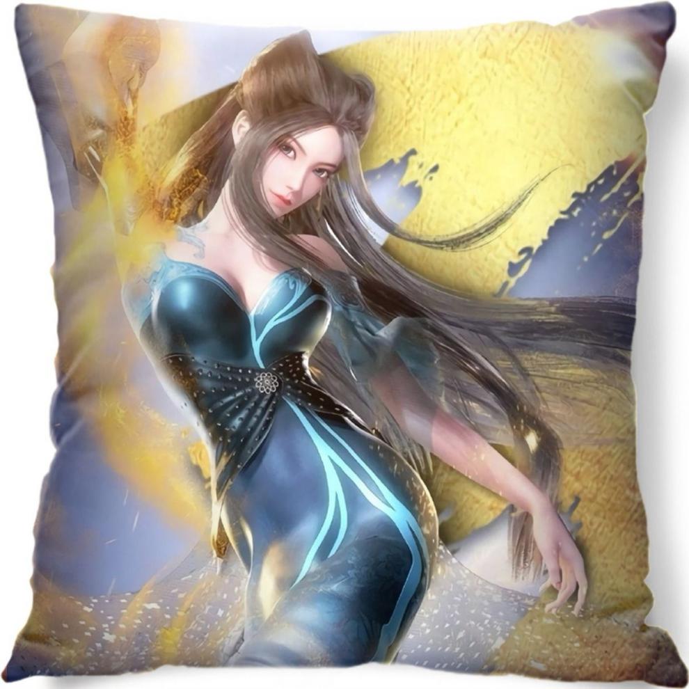 天行九歌抱枕动漫周边焰灵姬照片定制抱枕双面漫画靠垫枕送男女生礼物