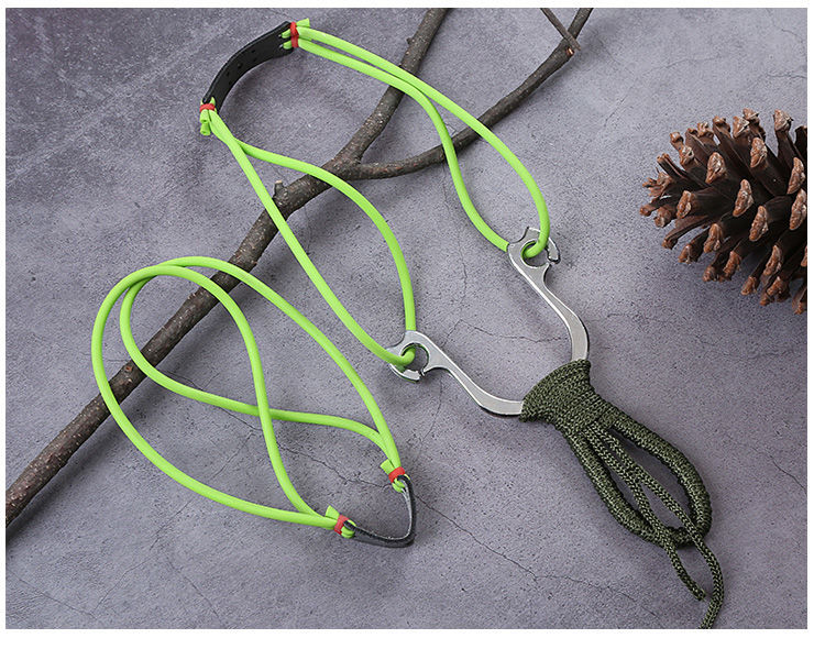 传统弹弓金属弓暴力射击鸟弹弓高精度实战弾弓架儿童纯手工 大战斧 1