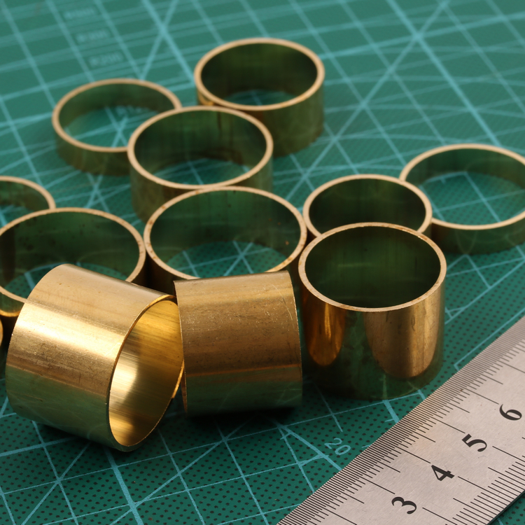 大号铜箍铜套护套diy刀柄套箍精密黄铜管铜箍刀把护手多规格 外径28*