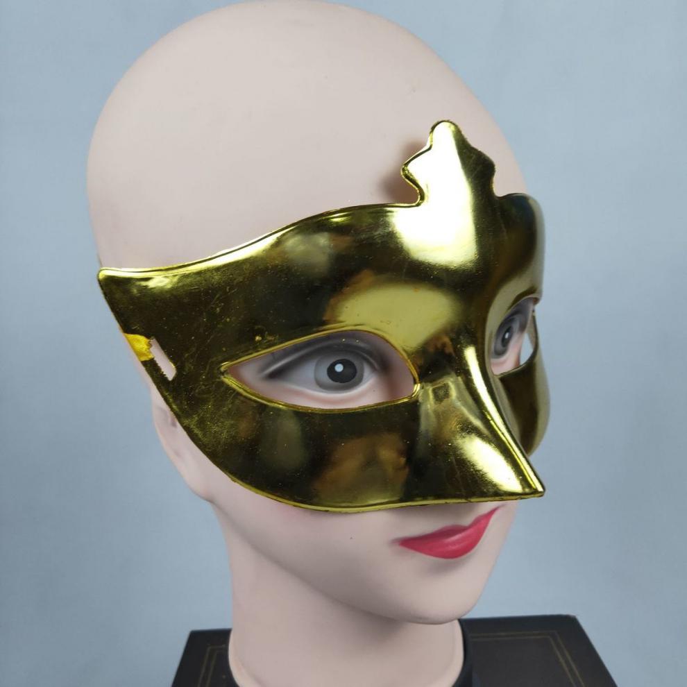 现货直发圣节恐怖舞会派对面具复古爵士平头面具仿古半脸面具装饰男