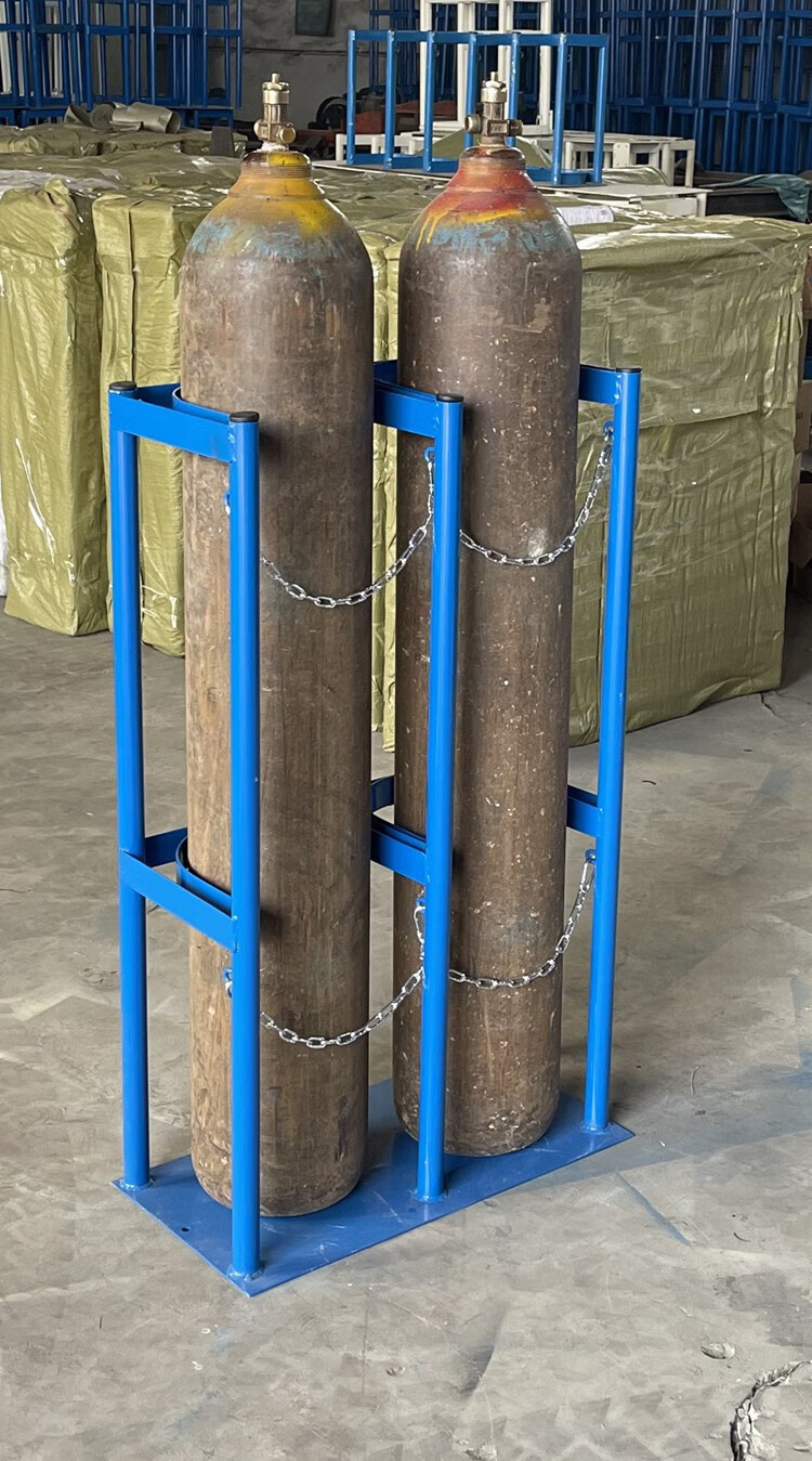 气瓶固定架氧气乙炔瓶防倾倒装置防倒架钢气支架固定架子 50公斤煤气