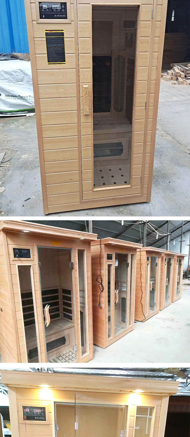 远红外线汗蒸箱丽雅康远家庭用桑拿房汗蒸房美容院全身双人加热汗蒸箱