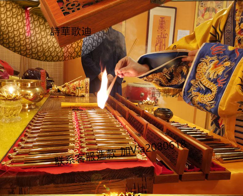 杨公高精度纯铜寻龙尺黄铜精品工艺轴承风水师手工调校准 神龙尺