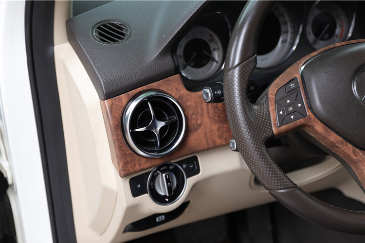 适用131415款奔驰glk20026030改装0桃木内饰前台档位防刮贴片中控1件