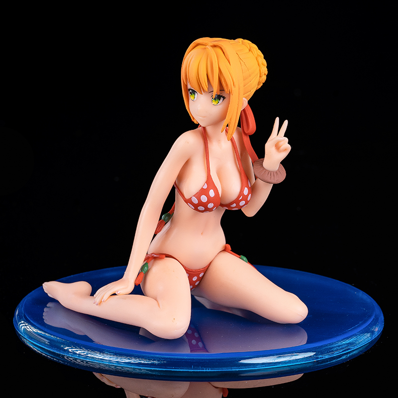 版fate尼禄贞德saber模型公仔泳装水着机箱汽车摆件礼物 【泳装贞德】