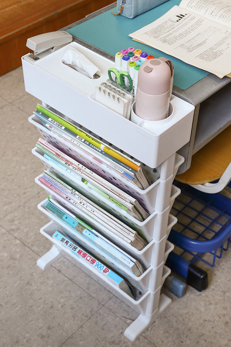 课桌收纳架课桌收纳学生书桌旁置物架神器初高中生教室多功能书立大