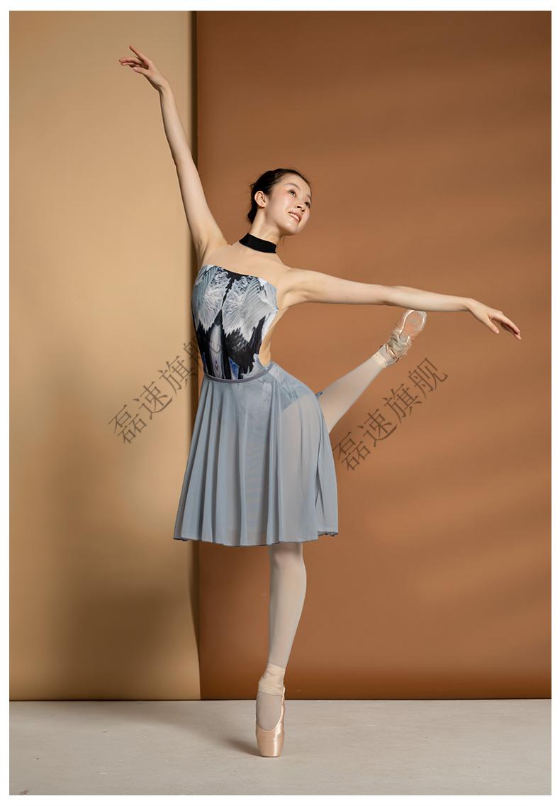 体操服芭蕾舞形体服体操服基训舍宾空中瑜伽女艺考练功服dz213 羽夜