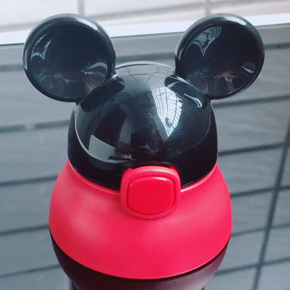 米奇保温杯配件迪士尼吸管杯盖米菲小比咔儿童保温杯米奇水杯盖子配件
