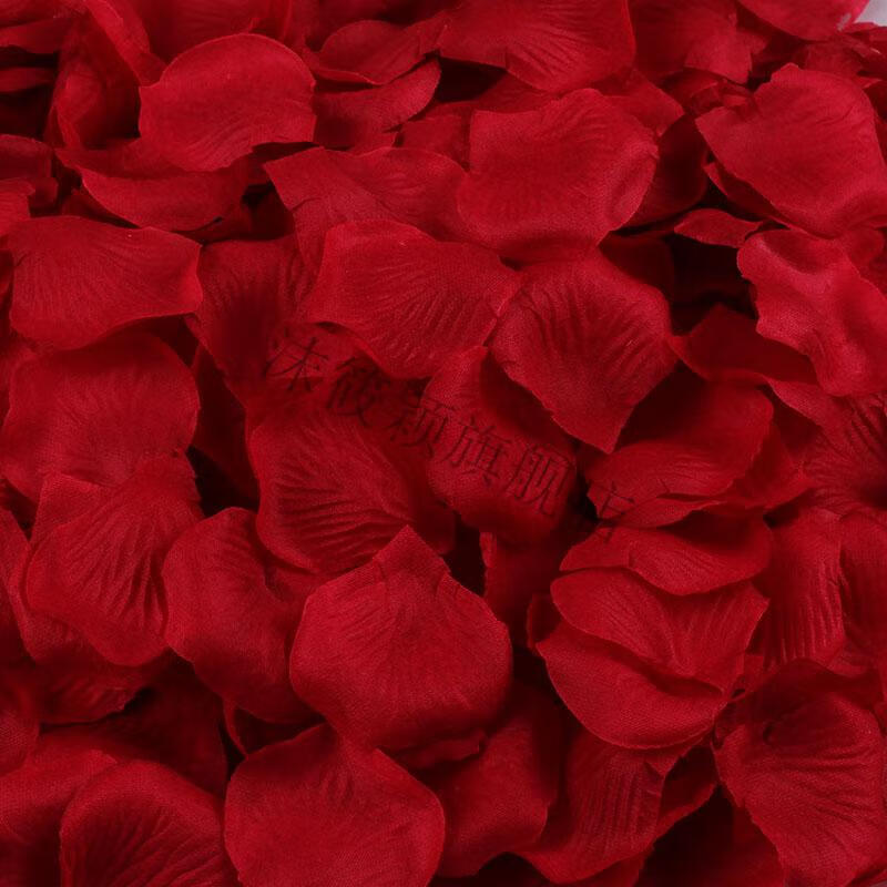 情人节礼物撒花瓣 无纺布仿真婚庆玫瑰花瓣t台结婚房ktv手撒花生日求