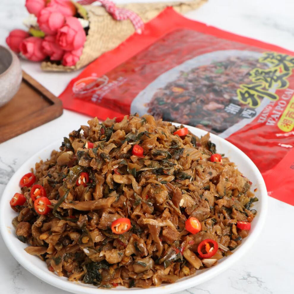 湖南特产味道外婆菜250g湘西外婆菜饭店酒店菜农家下饭菜外婆菜250gx5