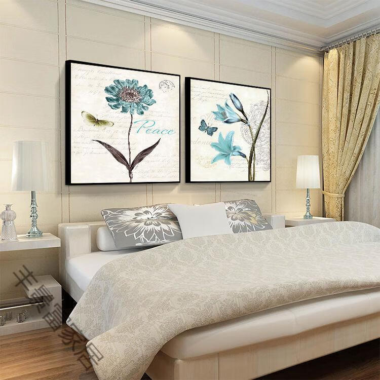 卧室床头装饰画现代简约客厅主卧背景墙房间墙画壁画酒店宾馆挂画客厅