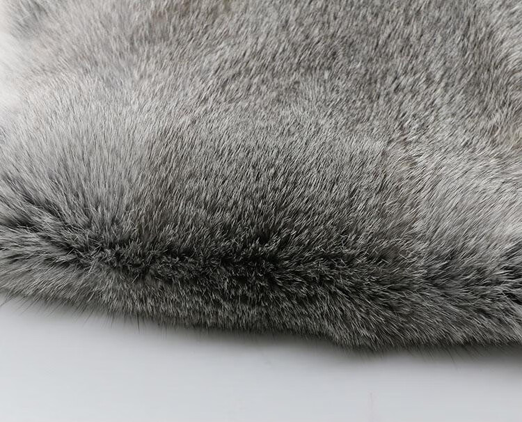 景欣怡兔毛皮整张本色家兔獭兔毛皮原料护膝坐垫手工制作diy饰品老兔