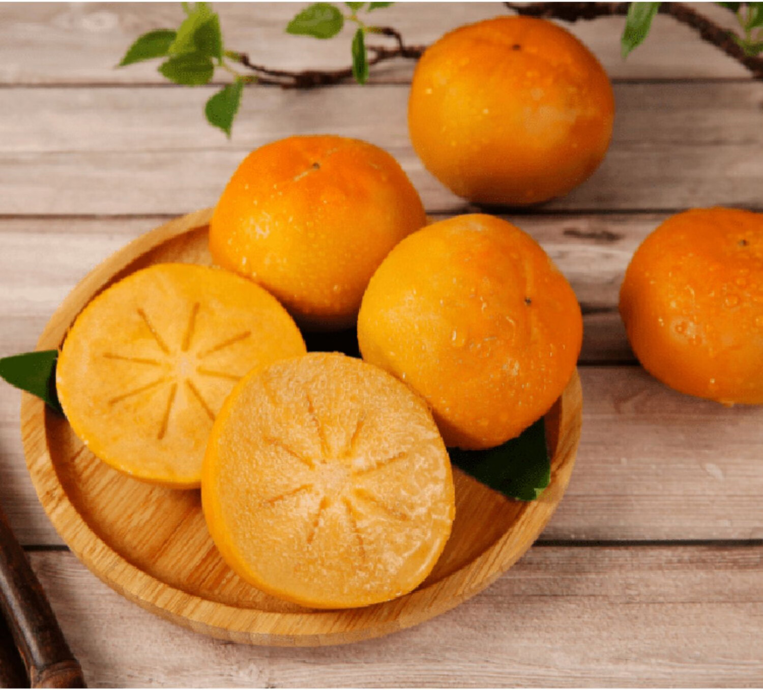 现货脆柿子新鲜水果巧克力脆柿甜硬柿10斤大果现摘现发巧克力脆柿子5