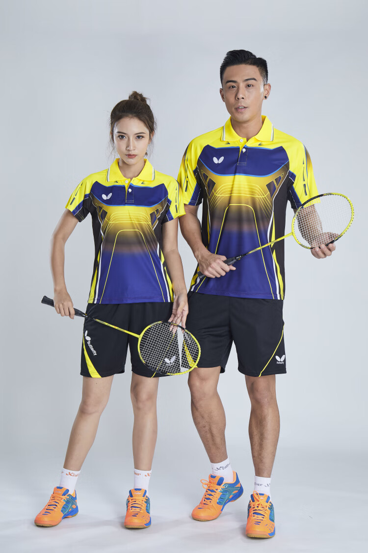 乒乓球服装男女夏短袖速干乒乓球衣套装比赛服运动服女b274红上衣