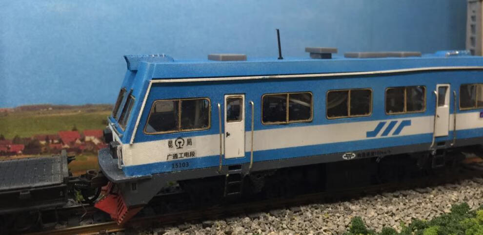 bgtqz百万城火车模型 轨道百万城场景配制 自制金鹰车 ho 火车原创