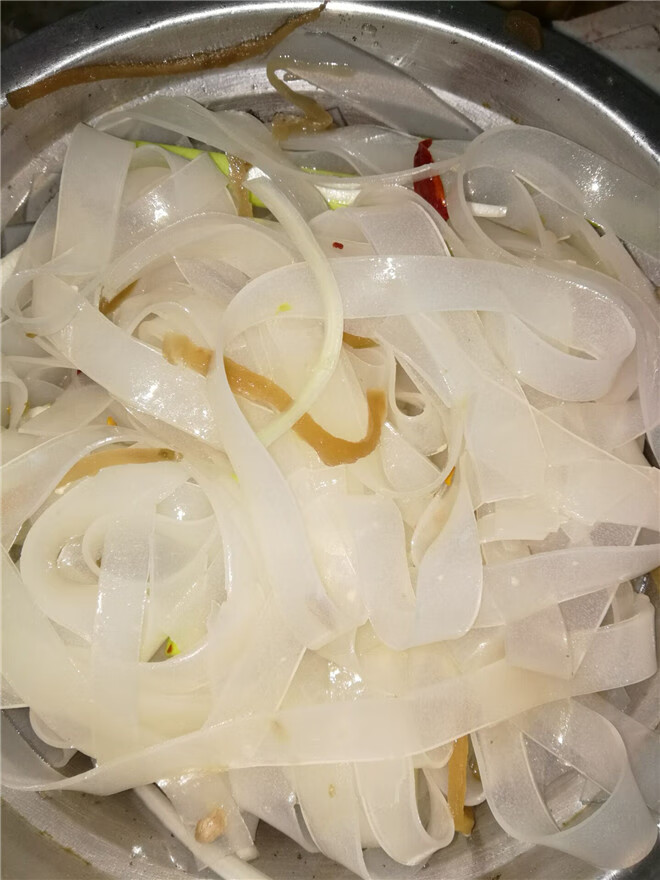 干货水晶粉皮水晶凉皮凉拌菜土豆宽粉皮非大拉皮量大批发一斤试吃装