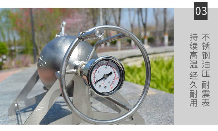 老式爆米花机迷你304不锈钢迷你爆米花机老式网红爆米花炉粮食放大器