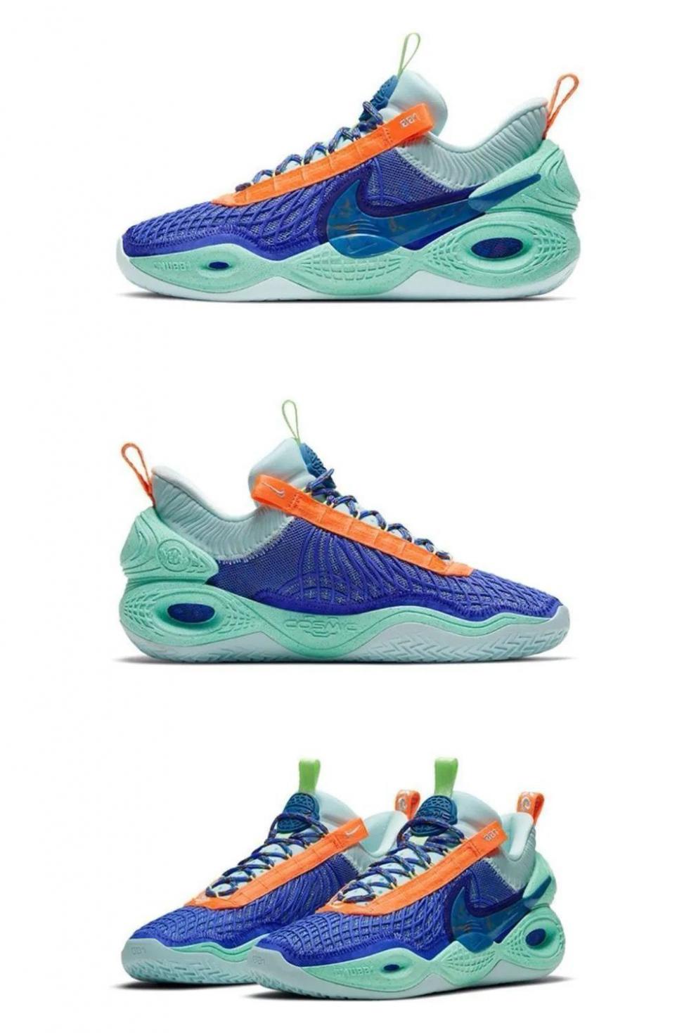 浓眉哥cosmic unity低帮篮球鞋安东尼戴维斯气垫垃圾跑步鞋潮 黑蓝 36