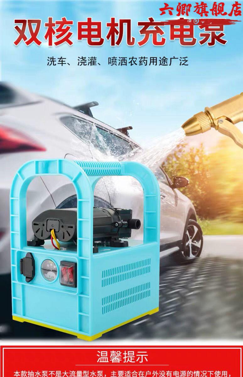 充电式水泵菜地浇菜充电水泵便携式家用户外浇菜手提式抽水泵电瓶泵
