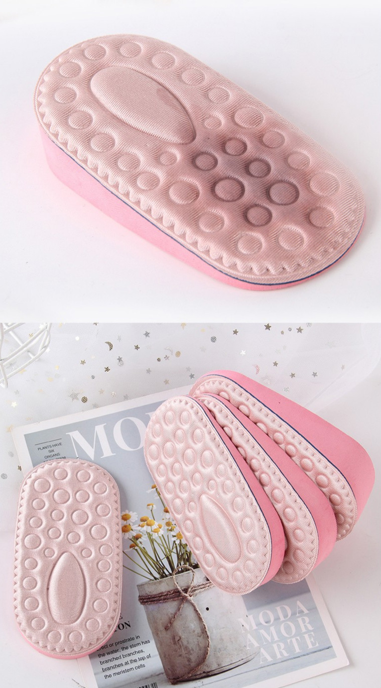 内增高鞋垫女式男士隐形增高鞋垫网红硅胶增高垫半垫吸汗减震 2.