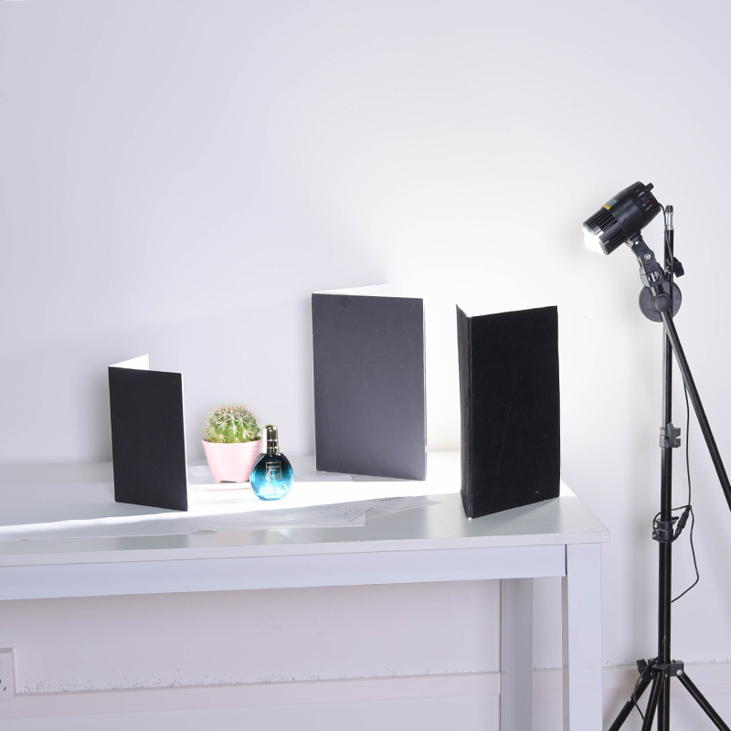 支架三色摄影黑色a4卡纸便携折叠遮光板定制款定制款8开3页备注颜色