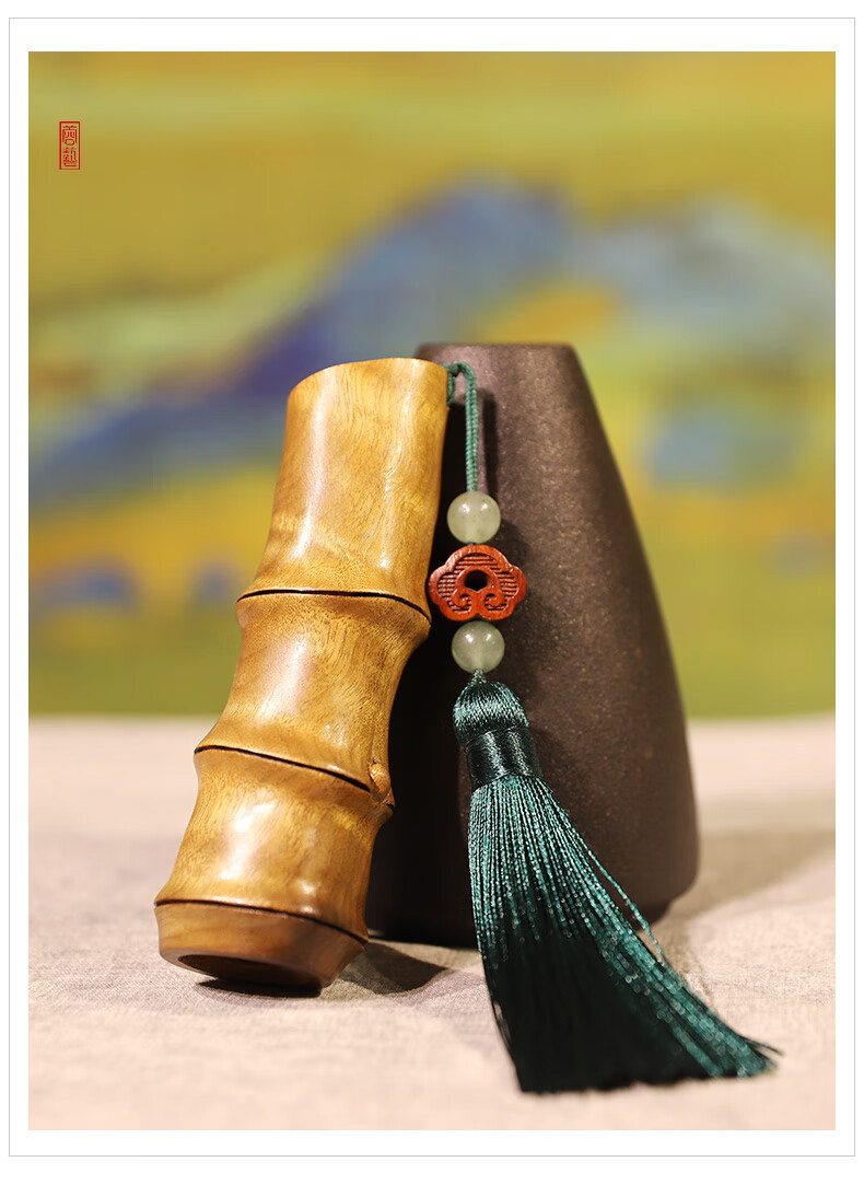 金丝楠木竹节手把件手工雕刻乌木阴沉木节节高升金丝楠木竹节手把件