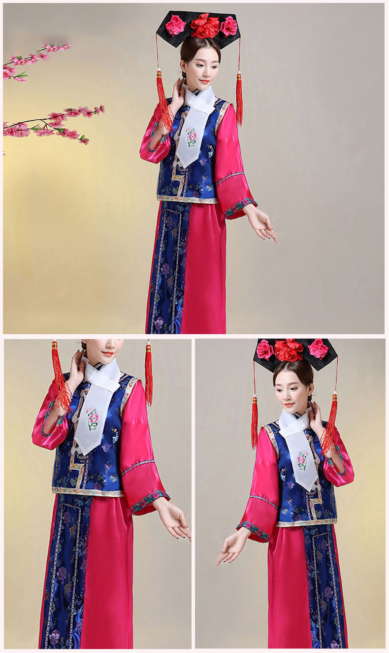 古装格格服装清朝古装女格格装妃子清宫廷服饰甄嬛小燕子满族娘娘旗装