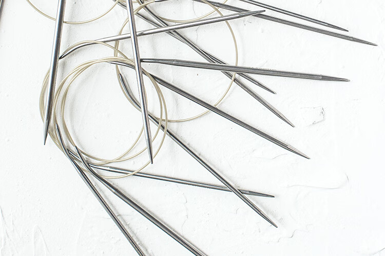 环针60cm环形针循环针毛衣针编织工具棒针不锈钢织毛衣针4团朴一副