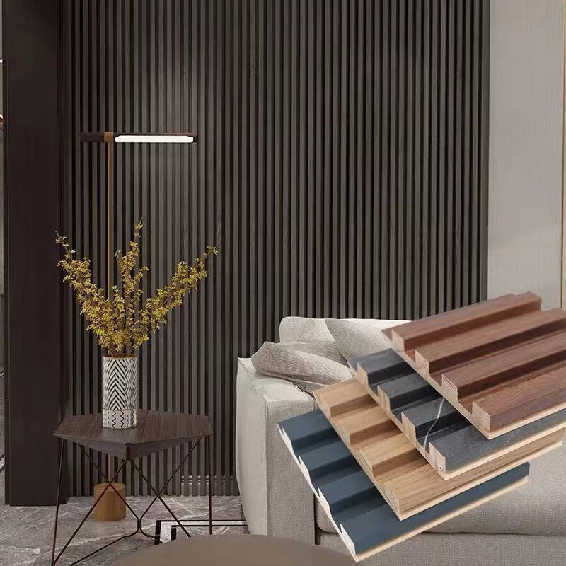 实木格栅电视背景墙吊顶实木松木墙板趣器屋烟熏橡木