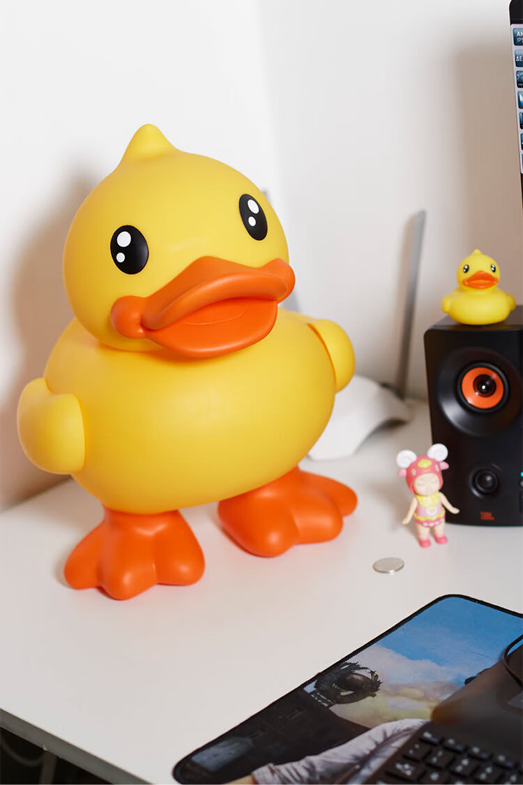 bduck小黄鸭存钱罐大号储蓄罐bduck可爱摆件创意礼品女礼物好友黄色