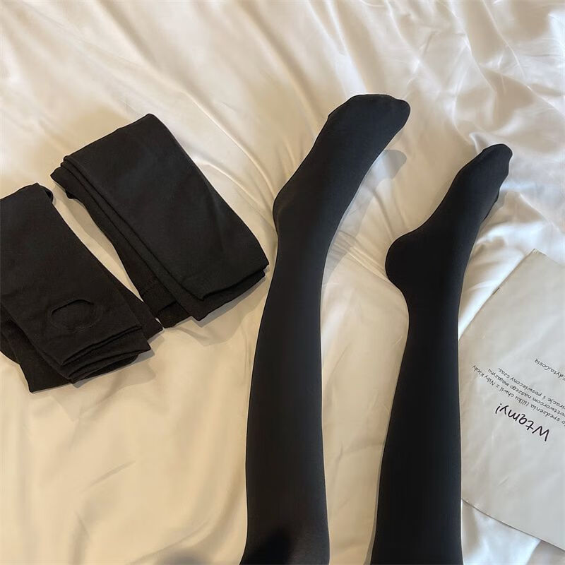 光腿神器加绒光腿神器女秋冬季裸感肉色丝袜秋裤内外穿保暖加厚加绒款