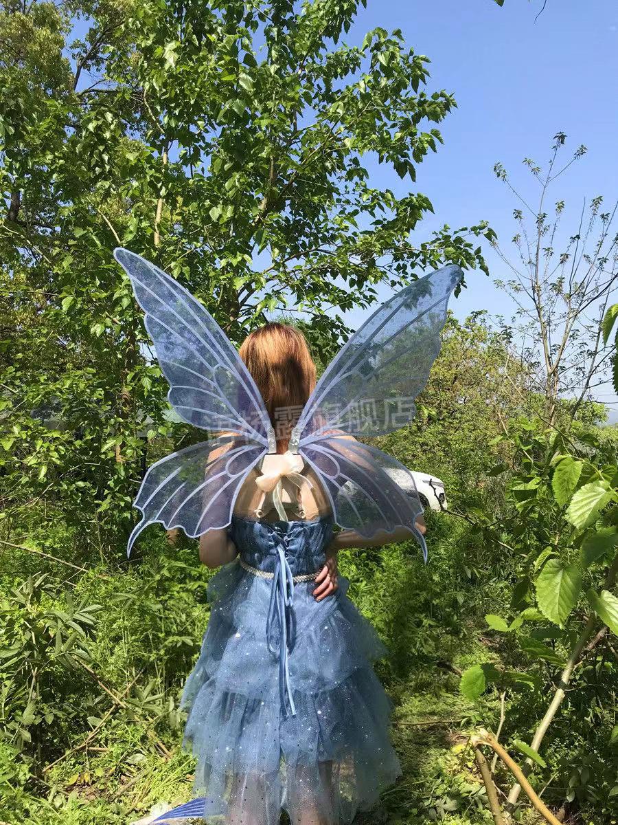 精灵花仙子的翅膀电动定制电动蝴蝶翅膀背饰cos精灵小女孩背的翅膀